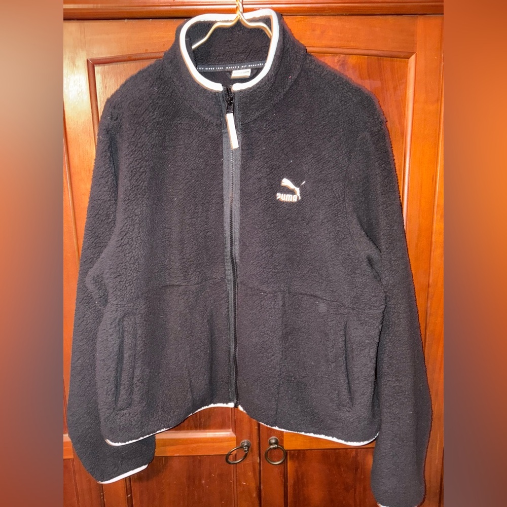 Puma Black Sherpa Jacket